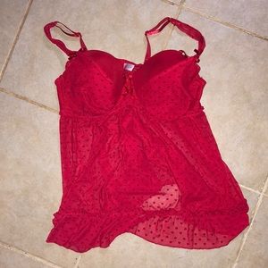 Red teddy top